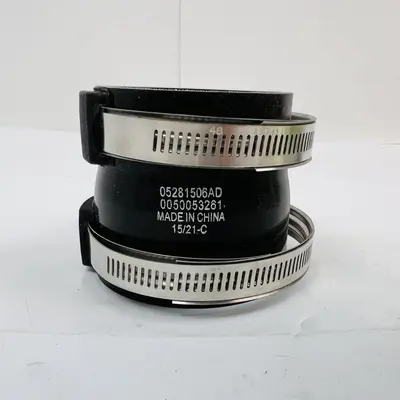 05281506AD Coupling Pipe Connector Hose w/ Clamps, 2.1" ID - Thumbnail 2