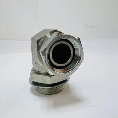 1-1/4" JIC Swivel Female x Male ORB Adjustable 90 Degree Hydraulic Elbow Fitting - Thumbnail 7