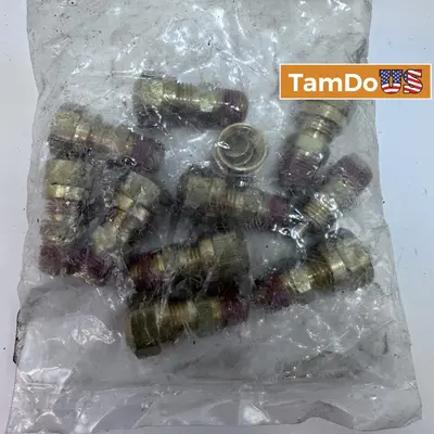 1/4" Male to 1/8" Male Connectors - A/B Brand - Pack of 10 - New - Real photo at TamDo.us
