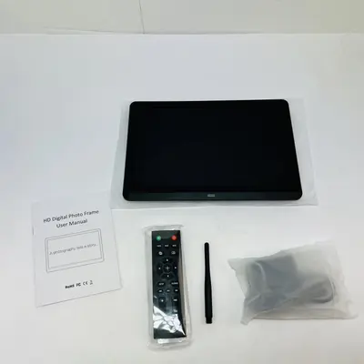 10" HD Digital Photo Frame P100, 1024x600, Remote Control, Slideshow, Black - Thumbnail 2