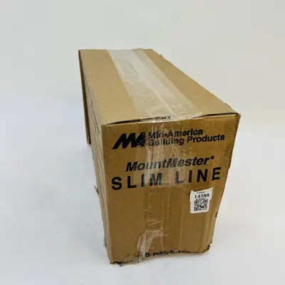 Mid America Slim Line Mounting Clips Brackets – White Vinyl Trim - Thumbnail 2