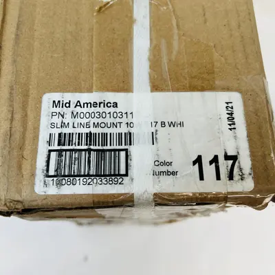 Mid America Slim Line Mounting Clips Brackets – White Vinyl Trim - Thumbnail 6