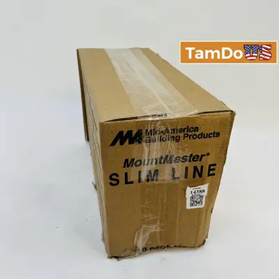 Mid America Slim Line Mounting Clips Brackets – White Vinyl Trim - New - Real photo at TamDo.us