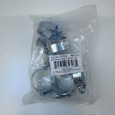 (10-Pack) ROC 34308 Hose Clamps 1-3/16" to 1-1/2" Stainless Steel - Thumbnail 3