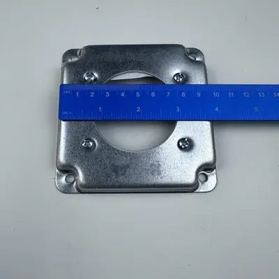 Steel City RS13-10R 4" Square Raised Electrical Box Covers - Thumbnail 3