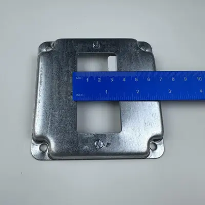 Steel City RS16-10R 4" Square Raised Electrical Box Covers - Thumbnail 2