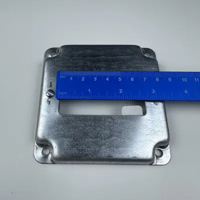 Steel City RS16-10R 4" Square Raised Electrical Box Covers - Thumbnail 4