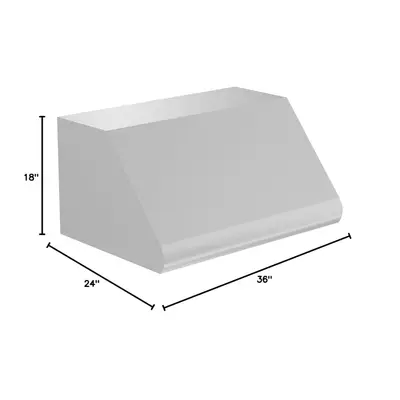 $1062 ZLINE 36" Convertible Vent Under Cabinet Range Hood in Stainless Steel - Thumbnail 8