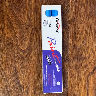 Overseas PMA-520 Permanent Oil-Based Paint Markers BLUE - Thumbnail 2