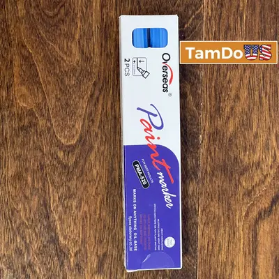 Overseas PMA-520 Permanent Oil-Based Paint Markers BLUE - New - Real photo at TamDo.us