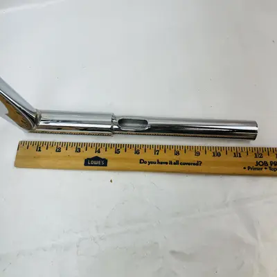 12" Rise Ape Hanger Motorcycle Handlebar Chrome Universal Fit Chopper Bobber - Thumbnail 4