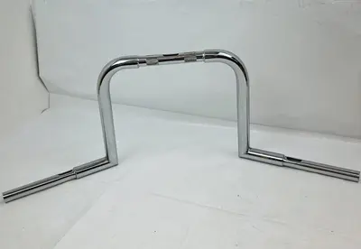 12" Rise Ape Hanger Motorcycle Handlebar Chrome Universal Fit Chopper Bobber - Thumbnail 7