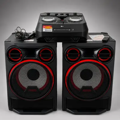 $1299 LG CK99 XBOOM Entertainment System Hi-Fi Stereo Bluetooth 5000W Speakers - Excellent - Real photo at TamDo.us