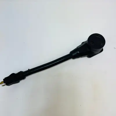 15A Male to 30A Female RV Adapter Cord 12 Inch Heavy Duty Dogbone Cable E119787 - Thumbnail 4