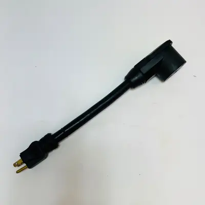 15A Male to 30A Female RV Adapter Cord 12 Inch Heavy Duty Dogbone Cable E119787 - Thumbnail 2