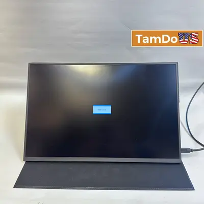 18" FHD IPS Portable Monitor, Dual USB-C HDMI External Screen for Laptop PC - New Open Box - Real photo at TamDo.us