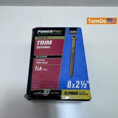 Hillman Power Pro 8 X 2-1/2 in. L Bronze Screws - Thumbnail 1