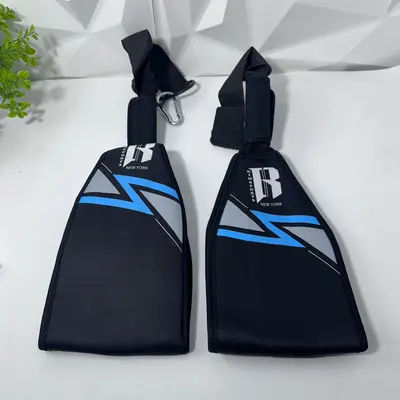 2 Pairs (4PCS) RIMSports Hanging Ab Straps Pull Up Bar Padded Arm Slings Workout - Thumbnail 4