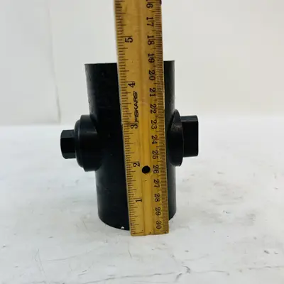 Black Plastic Saddle Tee Clamp-On Pipe Fittings (Lot of 5) - Thumbnail 6