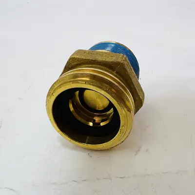 2x Hydraulic Coupler ISO-A 25bar Brass Quick Connect + Dust Caps, 1/2" NPT - Thumbnail 3