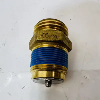2x Hydraulic Coupler ISO-A 25bar Brass Quick Connect + Dust Caps, 1/2" NPT - Thumbnail 4