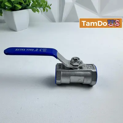 3/4" 304 Stainless Steel Ball Valve Full Port 1000 WOG Heavy Duty - Thumbnail 1
