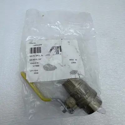 3/4" 600 WOG Brass Ball Valve 150 SWP 250 PSI ITEM 19059 - 3/4 - Thumbnail 4
