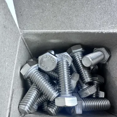 3/8-16 UNC x 1" Stainless Steel Hex Head Screws (Box of 50) - Thumbnail 5