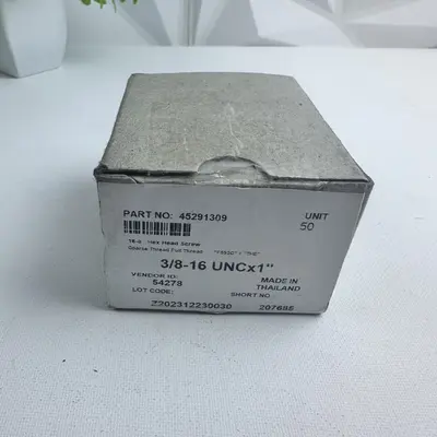 3/8-16 UNC x 1" Stainless Steel Hex Head Screws (Box of 50) - Thumbnail 3