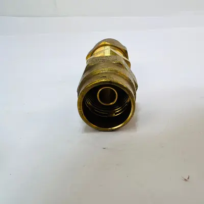 3/8" ID Brass Air Hose Repair Splicer Union Fitting Connector A DOTA USA - Thumbnail 4