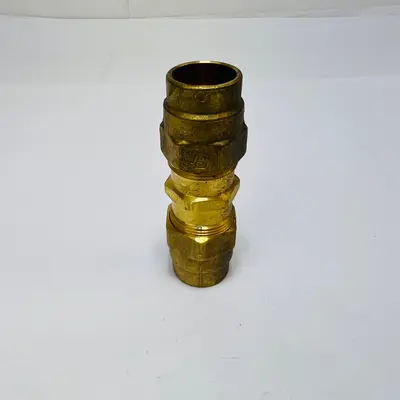 3/8" ID Brass Air Hose Repair Splicer Union Fitting Connector A DOTA USA - Thumbnail 5