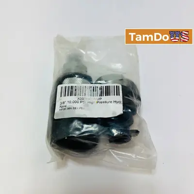 3/8" NPT 10000 PSI High Pressure Hydraulic Quick Connect Coupler Set HP38-06N - Thumbnail 1