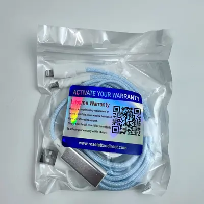 3-in-2 Multi-Device Charger Cable 4FT/1.2M Blue Fast Charging Cord Universal Use - Thumbnail 2