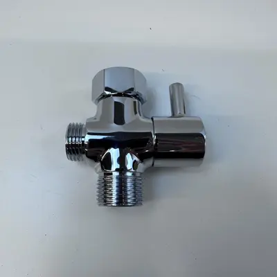 3-Way Shower Diverter Valve – Water Flow Regulator - New Open Box - Real photo at TamDo.us