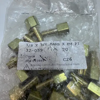 Midland 3/8" Hose ID x 3/8" Female NPTF Rigid Adapter - Thumbnail 3