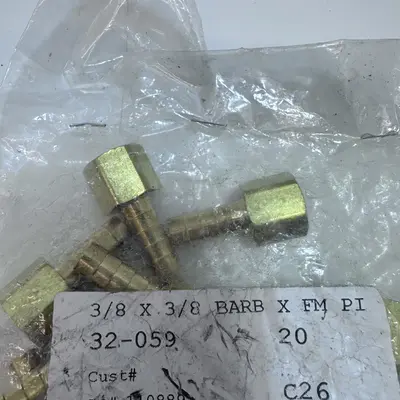 Midland 3/8" Hose ID x 3/8" Female NPTF Rigid Adapter - Thumbnail 1