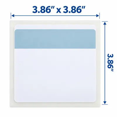4500 Shipping Labels 3.86" x 3.86" Square Self-Adhesive Sticker Labels Bulk Pack - Thumbnail 3