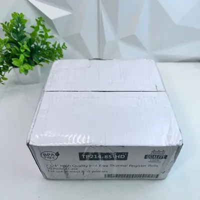 50 Rolls 2-1/4" x 85' Thermal Paper Receipt Register Rolls BPA Free TP214-85-HD - Thumbnail 4