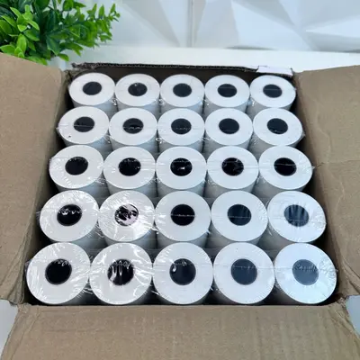 50 Rolls 2-1/4" x 85' Thermal Paper Receipt Register Rolls BPA Free TP214-85-HD - Thumbnail 2