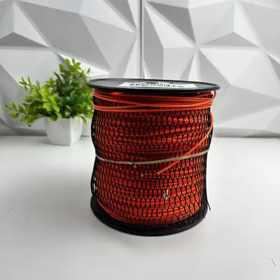 855 FT Line Trimmer Spool, Orange Nylon Grass Cutting String - Thumbnail 2