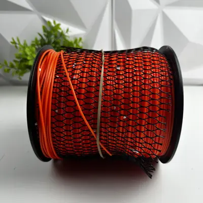 855 FT Line Trimmer Spool, Orange Nylon Grass Cutting String - Thumbnail 3