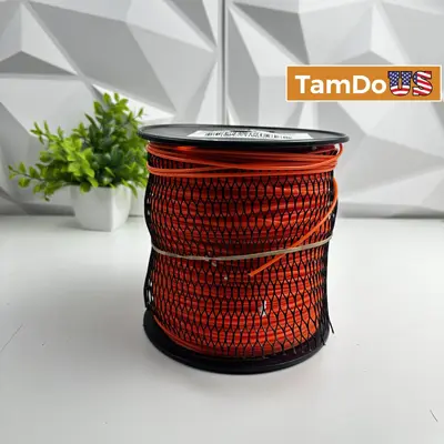 855 FT Line Trimmer Spool, Orange Nylon Grass Cutting String - New Open Box - Real photo at TamDo.us