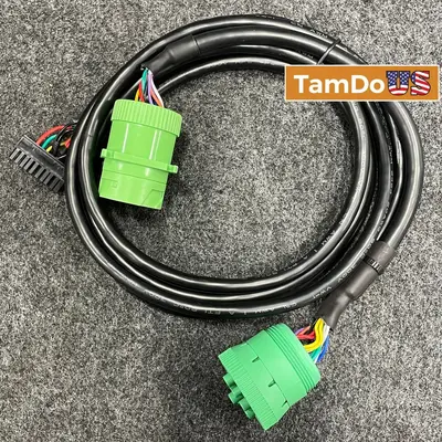 9-Pin Type II Green Diagnostic Cable - New - Real photo at TamDo.us