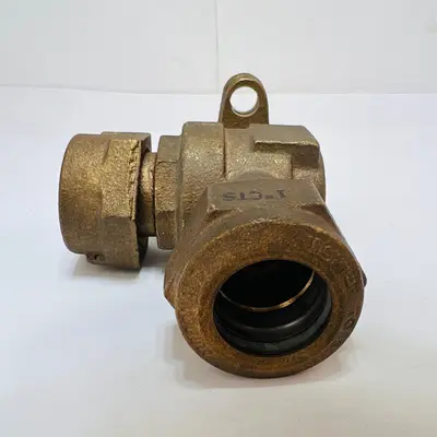 A.Y.McDonald 1" CTS Compression Brass Angle Curb Stop Meter Valve 300W Lead Free - Thumbnail 5