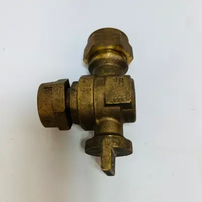 A.Y.McDonald 1" CTS Compression Brass Angle Curb Stop Meter Valve 300W Lead Free - Thumbnail 7