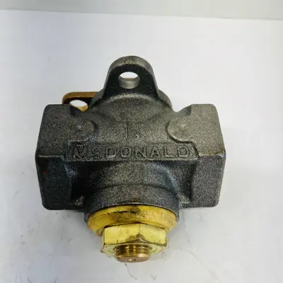 A.Y. McDonald Flat Head Black Iron Gas Plug Valve with Lockwing - Thumbnail 4