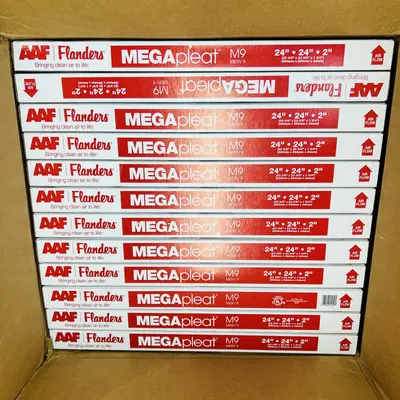 AAF Flanders MEGApleat MERV 9 Air Filter 24x24x2, Case of 12 - Thumbnail 3