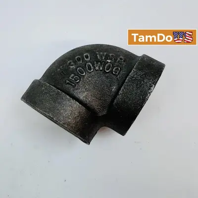 AAR 1/2" 1500 WOG Elbow Pipe Fitting – Forged Steel 90° Threaded NPT - New - Real photo at TamDo.us