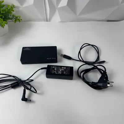 Accell Universal Laptop Docking Station USB 3.0 Dual Video 4K HDMI DisplayPort - Thumbnail 2