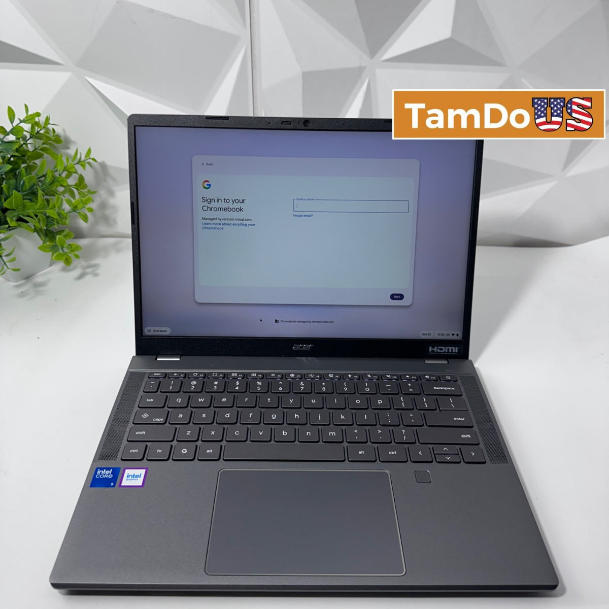 Acer Chromebook Plus 514 Laptop, 14" FHD, Core 5 120U, 16GB, 256GB SSD, ChromeOS - Photo 1 - Real photo at TamDo.us